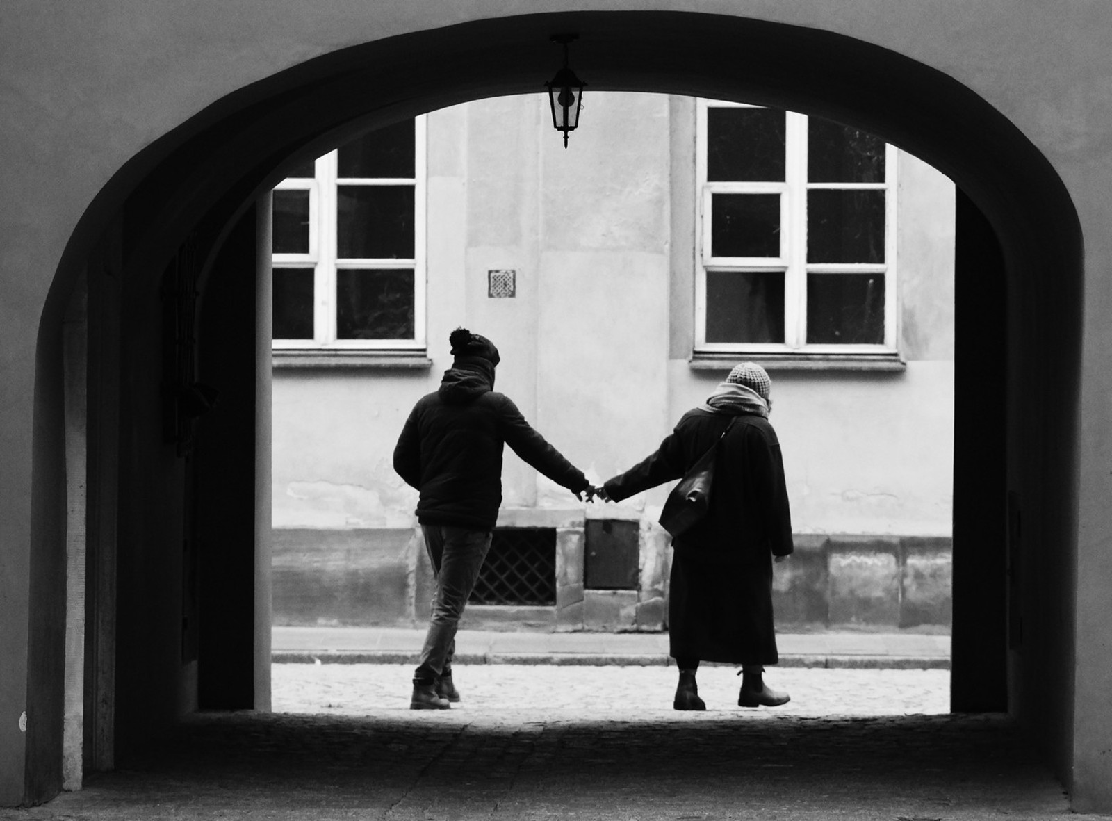 Hands Through the Arch