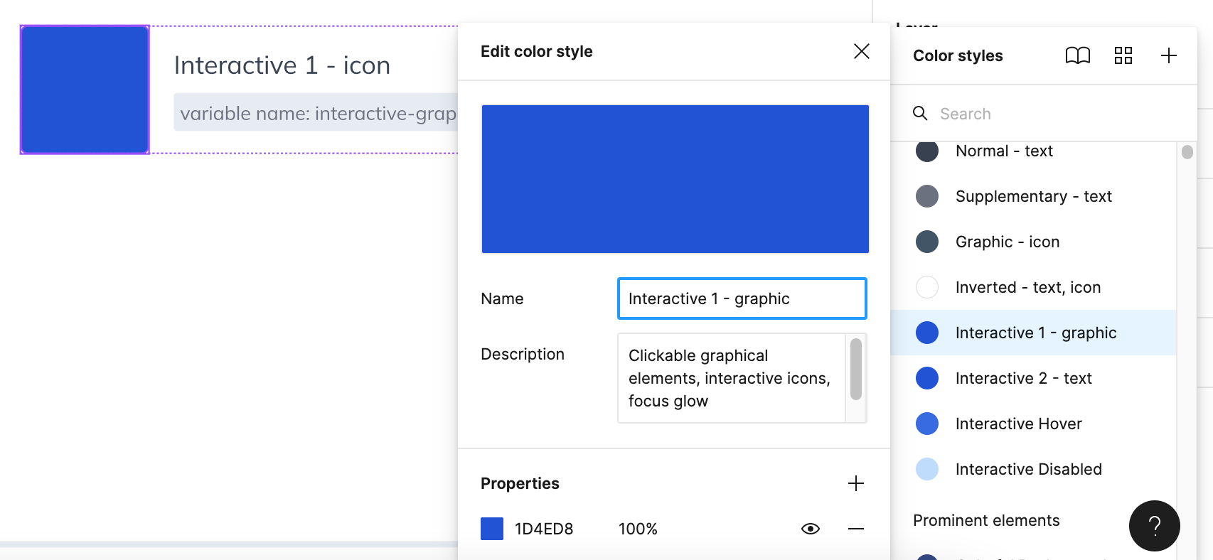 Description of a color variant
